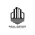 Hexagon real estate logo