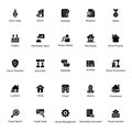 Real Estate Solid Icons Pack