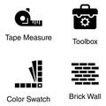Property Business Vectors Solid Icons