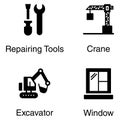 Construction Tools Solid Icons Pack