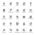 Real Estate Line Icons Pack