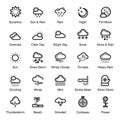 Weather Line Icons Pack