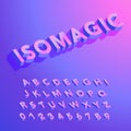 Colorful Isometric Alphabet
