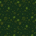 Bacteria and virus concept pattern background. Royalty Free Stock Photo