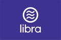 Libra Coin Facebook Cryptocurrency vector illustration Royalty Free Stock Photo