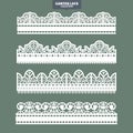 PrintSet Garter Lace Ornament for Embroidery and Laser Cut