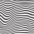 Pattern wavy zebra lines