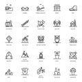 Building Line Icons Pack