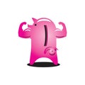 Piggy Bank strong finance icon