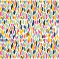 Colorful seamless abstract hand-drawn pattern, waves background Royalty Free Stock Photo