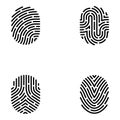 Thumbprint Security Icons Pack