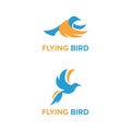 Elegant Flying Bird Colorful Logo