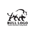 Bull buffalo logo design inspiration vector template