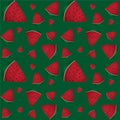 Watermelon pattern background