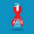 World aids day sign.