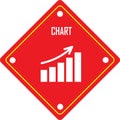 Illustration of solution chart icon with colourful design Royalty Free Stock Photo