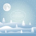 Winter background, landscape.Merry Christmas card Royalty Free Stock Photo
