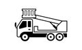 Trucks & construction vehicles illustration / cherry picker truck