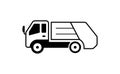 Trucks & construction vehicles illustration / garbage truck