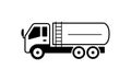 Trucks & construction vehicles  illustration / tanker truck Royalty Free Stock Photo