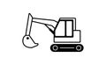 Trucks & construction vehicles illustration / excavator