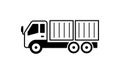 Trucks & construction vehicles illustration / container truck