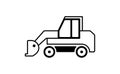 Trucks & construction vehicles  illustration / Wheel loader Royalty Free Stock Photo