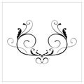 Vector Ilustration Ornament Floral vintage Decoration