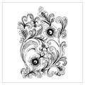 Vector Ilustration Ornament Floral vintage Decoration