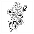 Vector Ilustration Ornament Floral vintage Decoration