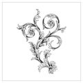 Vector Ilustration Ornament Floral vintage Decoration