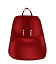 Red modern woman backpack
