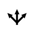 Choice / arrows / 3 ways / variety icon