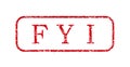 Stamp often used in business / F Y I