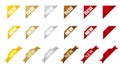 New banner corner ribbon set Royalty Free Stock Photo