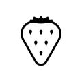 Strawberry illustration icon Royalty Free Stock Photo