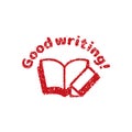 Rubber stamp icon for educational use etc. / Good writing!