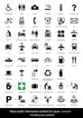 Major public information symbols for Japan / English