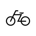 Major public information symbols for Japan / bicycle, cycle Royalty Free Stock Photo