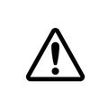 Public safety sign icon / General caution Royalty Free Stock Photo