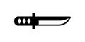 Katana , Japanese sword icon