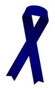 Awareness ribbon illustration / blue Royalty Free Stock Photo