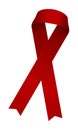 Awareness ribbon illustration / red Royalty Free Stock Photo