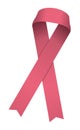 Awareness ribbon illustration / pink Royalty Free Stock Photo