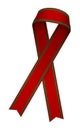 Awareness ribbon illustration / green & red Royalty Free Stock Photo