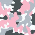 Military camouflage cloth pattern background. Background and texture for design Royalty Free Stock Photo