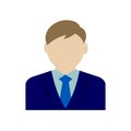 Faceless business man avatar illustration Royalty Free Stock Photo