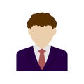 Faceless business man avatar illustration Royalty Free Stock Photo