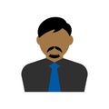 Faceless business man avatar illustration