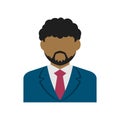 Faceless business man avatar illustration